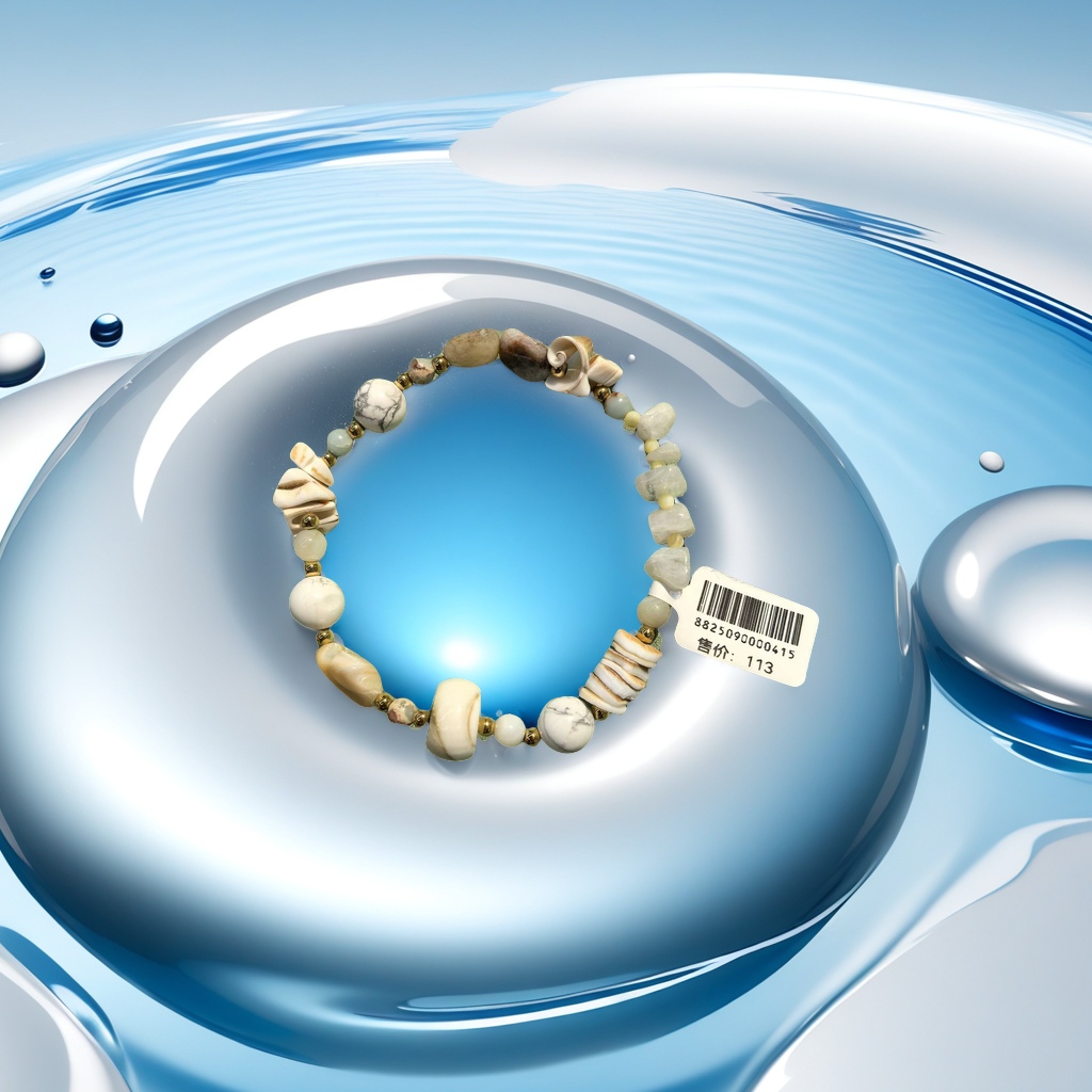 女款不规则百搭手链手镯金色手饰潮流碧玺手串男女通用时尚简约款