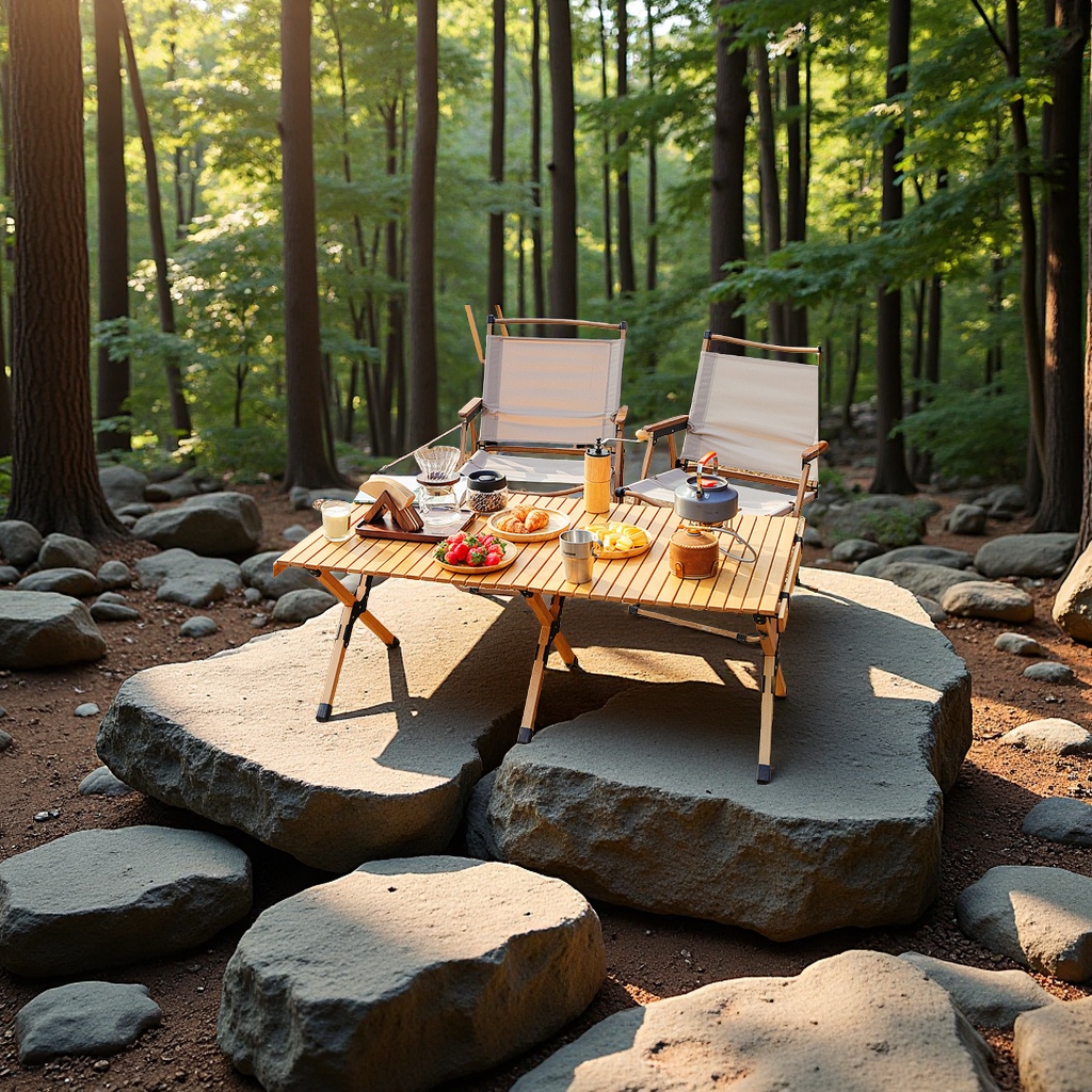 户外蛋卷桌碳钢折叠便携式野营露营野餐桌椅自驾游多用简易家具