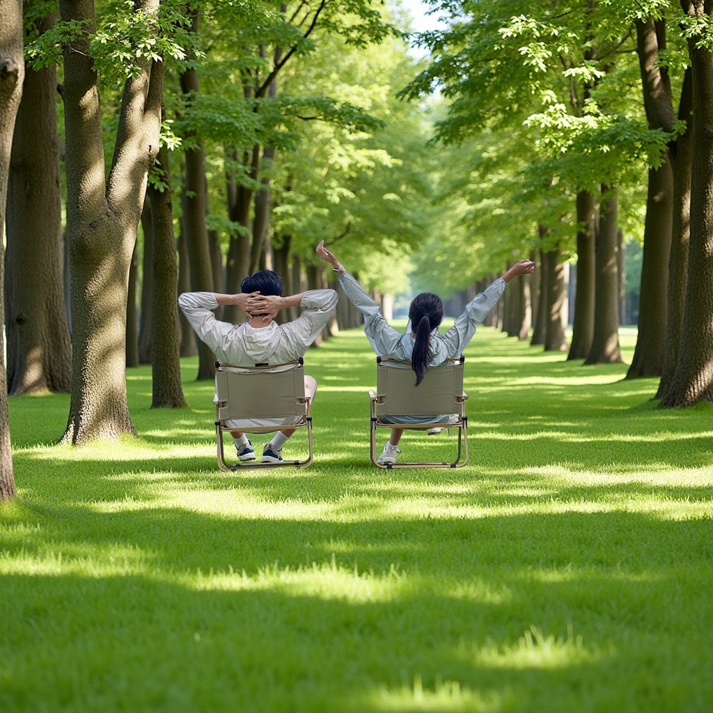 户外折叠桌椅实物图