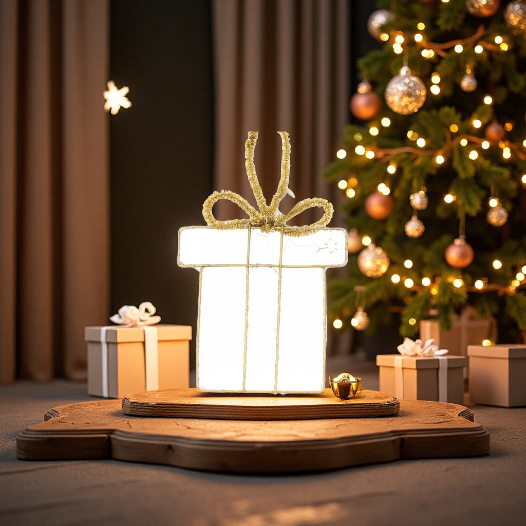 Christmas cross-border illuminated decorative items, scene arrangement, gift boxes, led hanging decorations, Christmas trees, office culture, Christmas supplies Item Picture