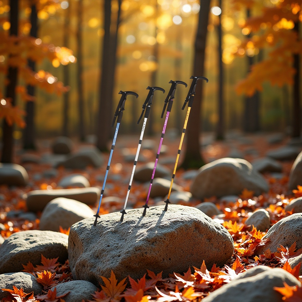 Cleye aluminum alloy shock-absorbing T-handle trekking poles, outdoor hiking travel supplies, mountain camping, mountain climbing and skiing crutches