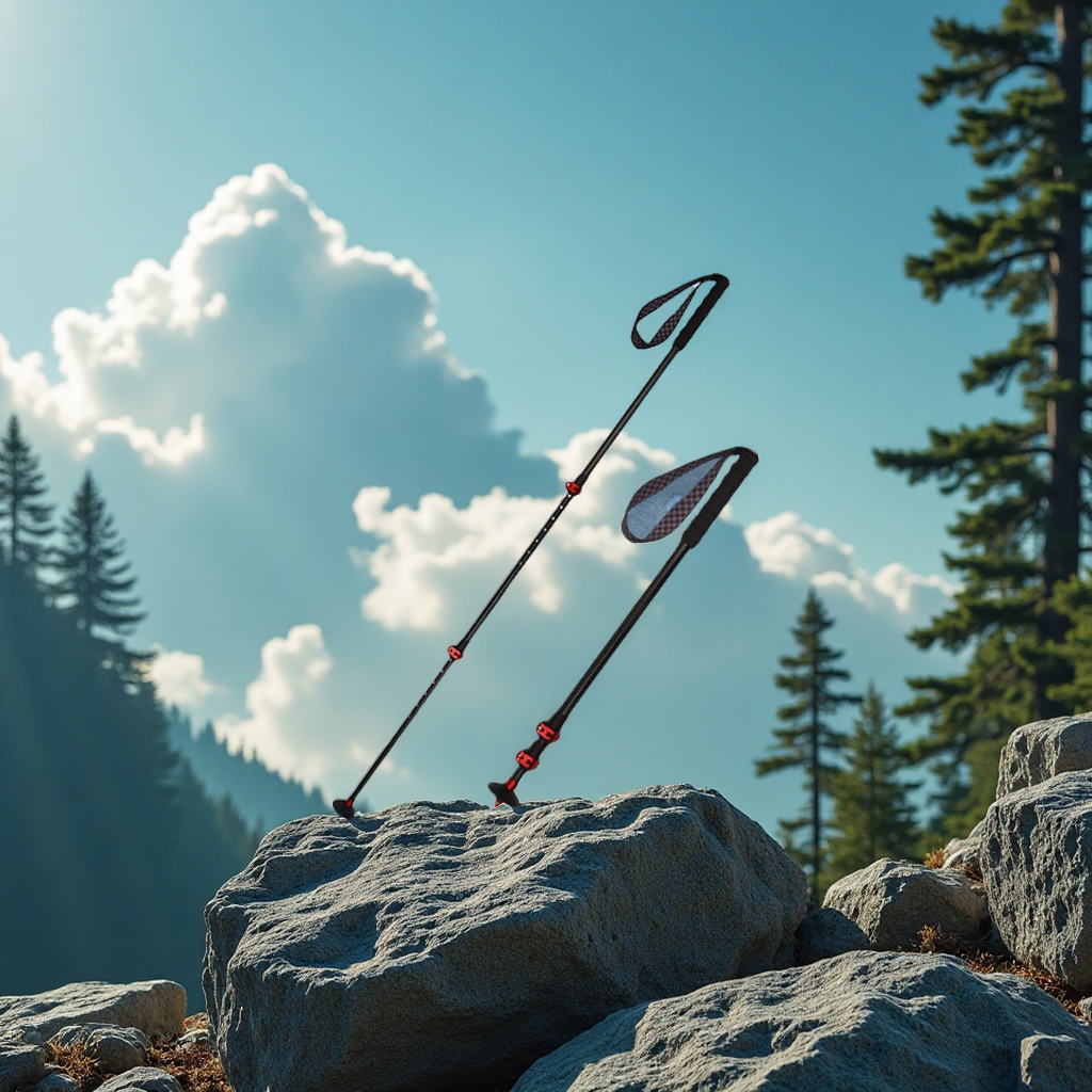 超硬碳素伸缩登山杖男女户外防滑山地野营运动登山滑雪手杖批发