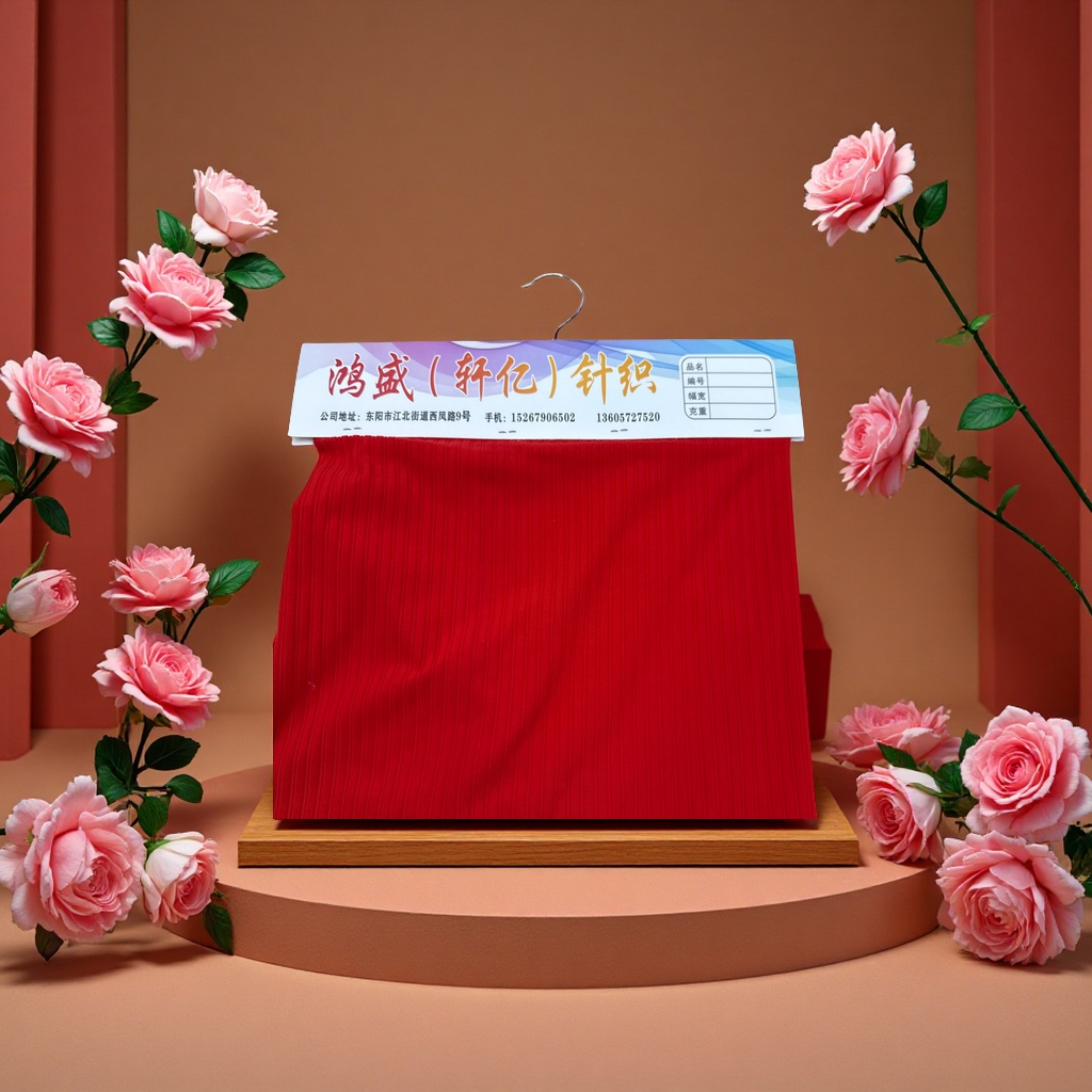 双面坑条罗纹面料时尚休闲百搭舒适服装辅料配件