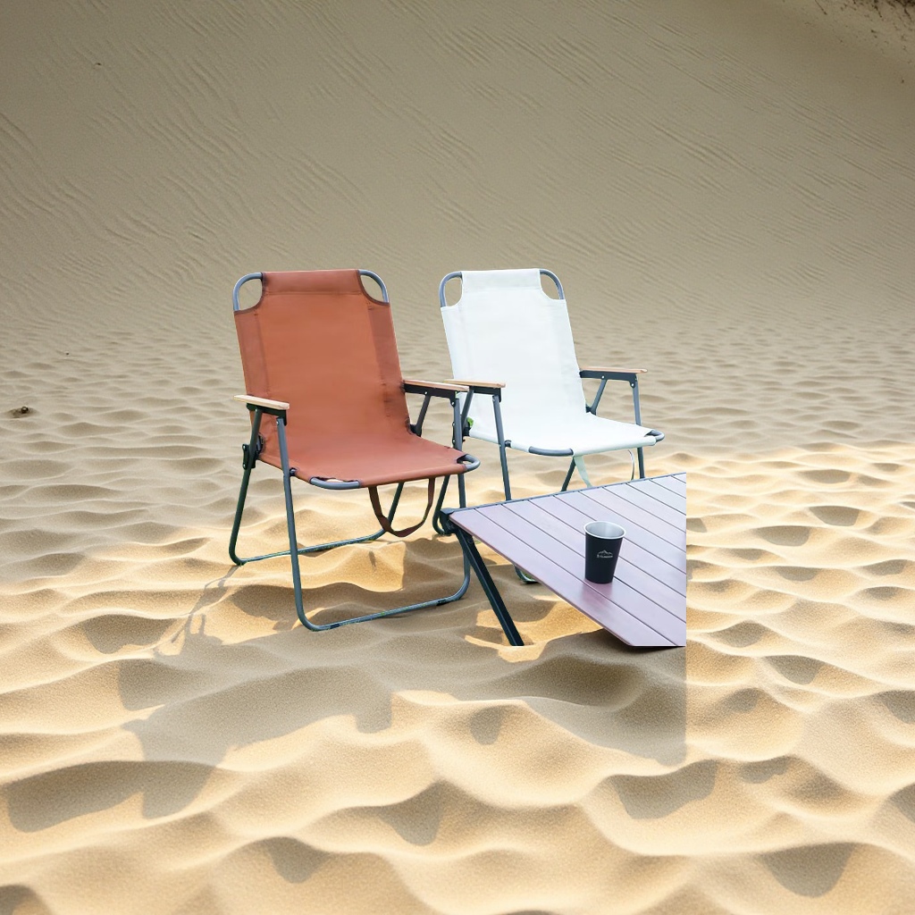 克米特户外折叠椅儿童便携沙滩露营休闲折叠桌椅家装建材户外家具