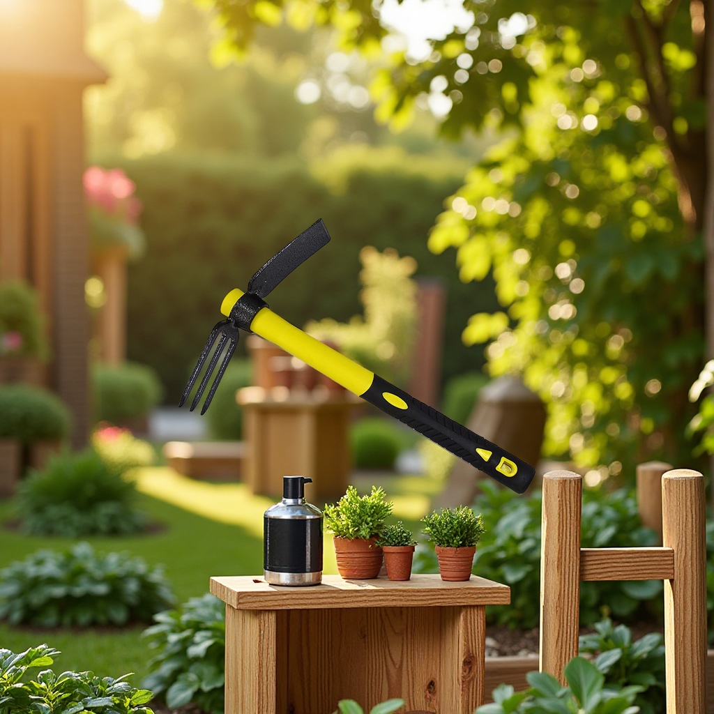 批发园林工具纤维柄两用三齿叉锄家用挖笋种菜多功能锄头五金农用工具