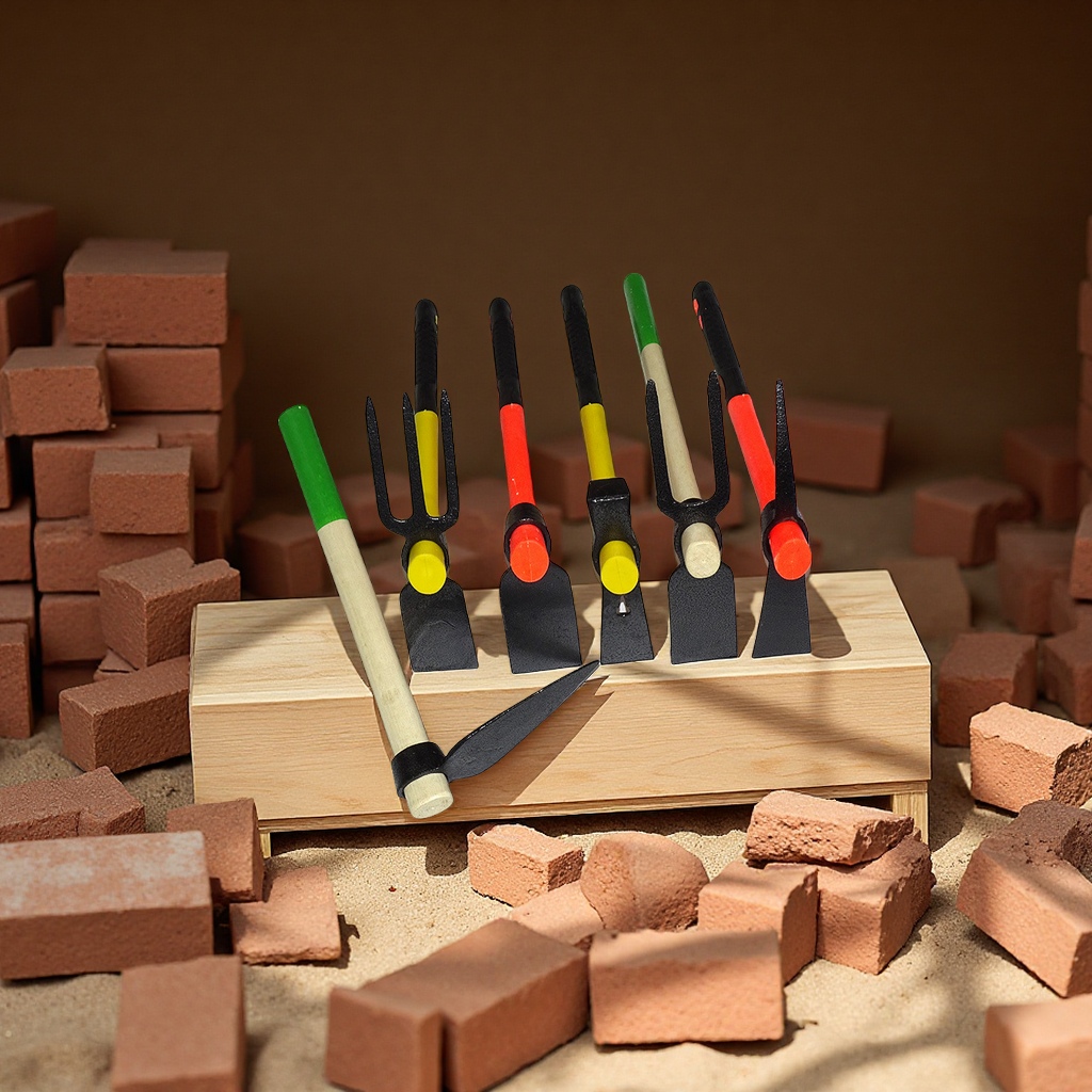 Wholesale garden tools: small hoes for planing bricks, cutting bricks, and prying nails. Construction hardware tools: small planers and adzes. Multi-functional, durable and suitable for garden construction Application Scenario