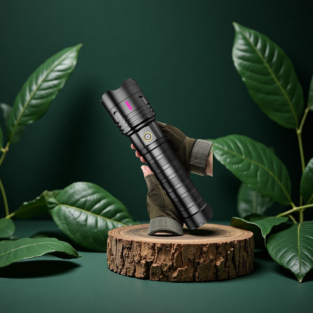 Cross-border tactical long-range flashlight, outdoor emergency lighting lamp, zoom long-range strong light, portable large laser lamp, lighting fixtures, dedicated