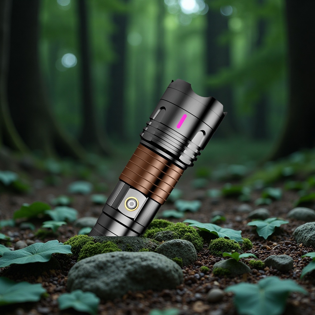 Cross-border tactical long-range flashlight, outdoor emergency lighting lamp, zoom long-range strong light, portable large laser lamp, lighting fixtures, dedicated details Picture