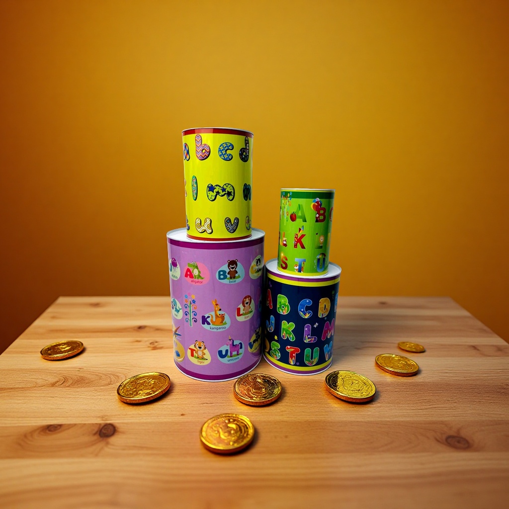 存钱罐美元马口铁硬币盒糖罐储蓄罐儿童创意储钱器家用零钱收纳