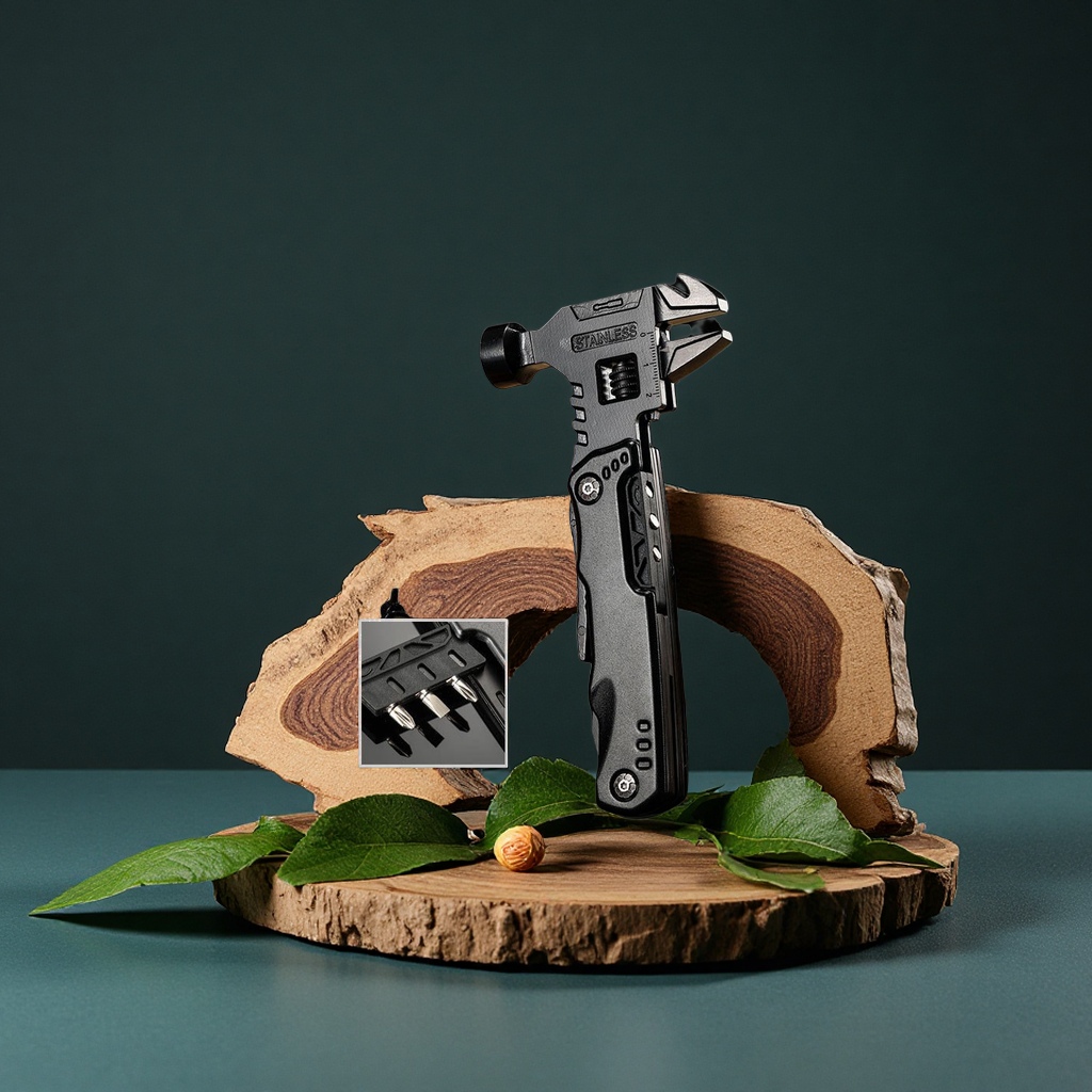 Wholesale outdoor multi-functional EDC knife pliers combination tools, folding hammers, adjustable wrenches, universal hardware tools, knife pliers