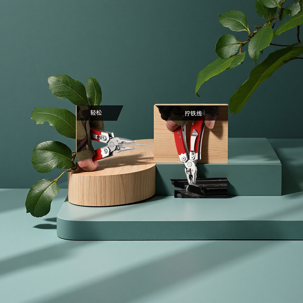 多功能野营刀具实物图