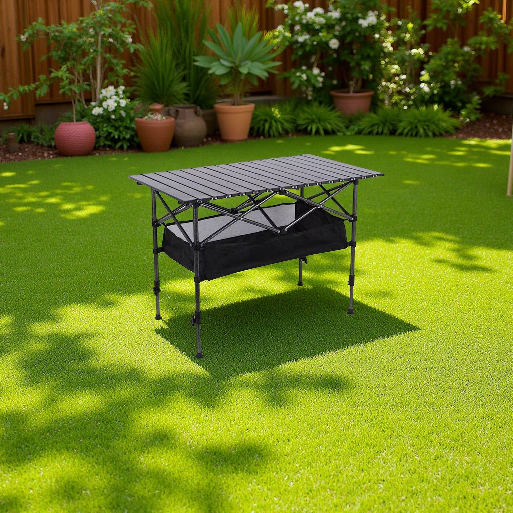 户外露营便携折叠桌野餐蛋卷桌轻量升降多用摆摊桌椅套装家装简易家具