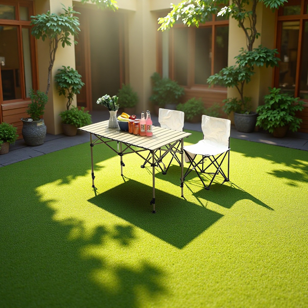 Outdoor camping portable folding table, picnic egg roll table, lightweight lifting multi-purpose stall table and chair set, simple home decoration furniture details Picture