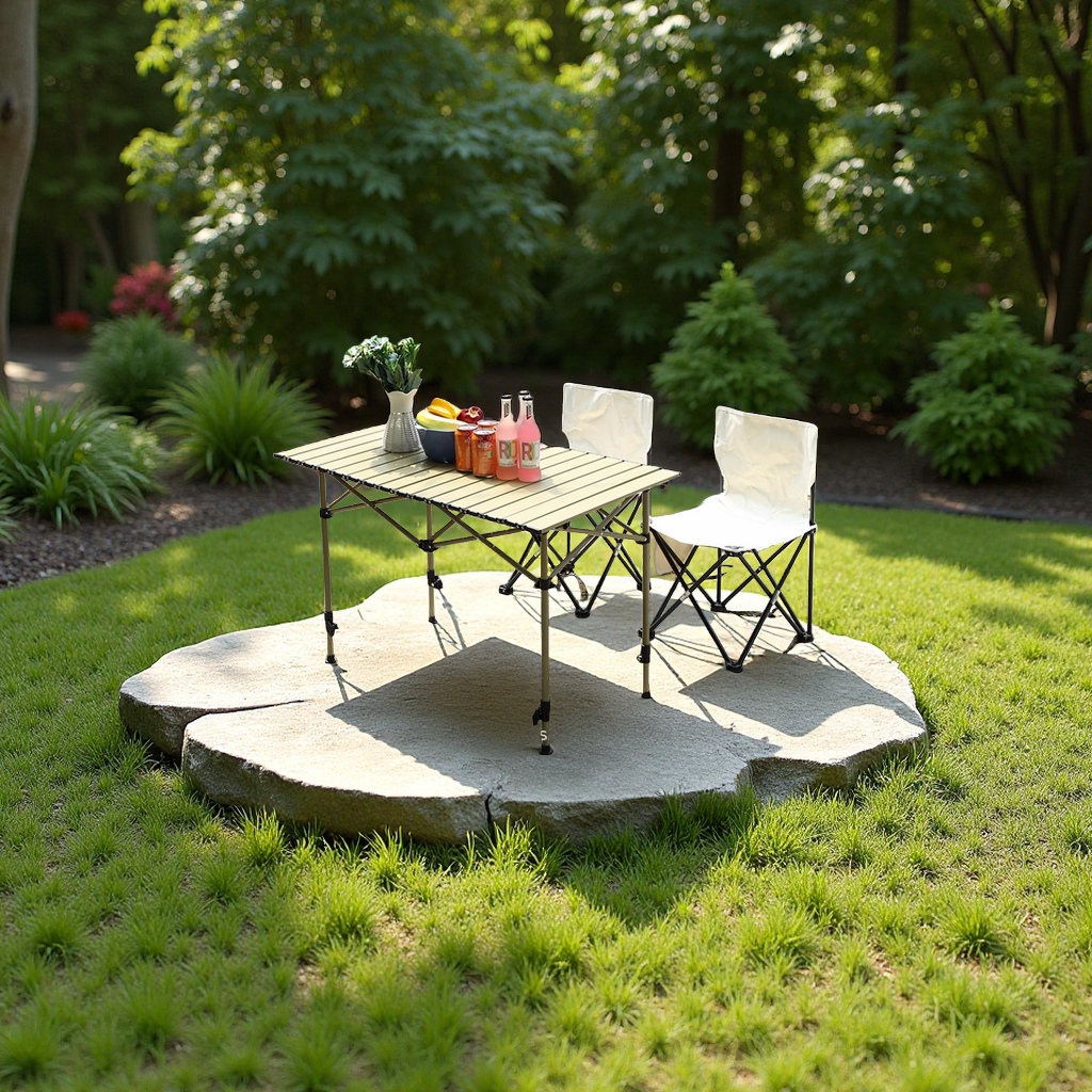 Outdoor adjustable height-adjustable table, portable egg roll table for setting up stalls and camping, outdoor car travel, picnic and barbecue table, leisure outdoor folding table and chair Specification image