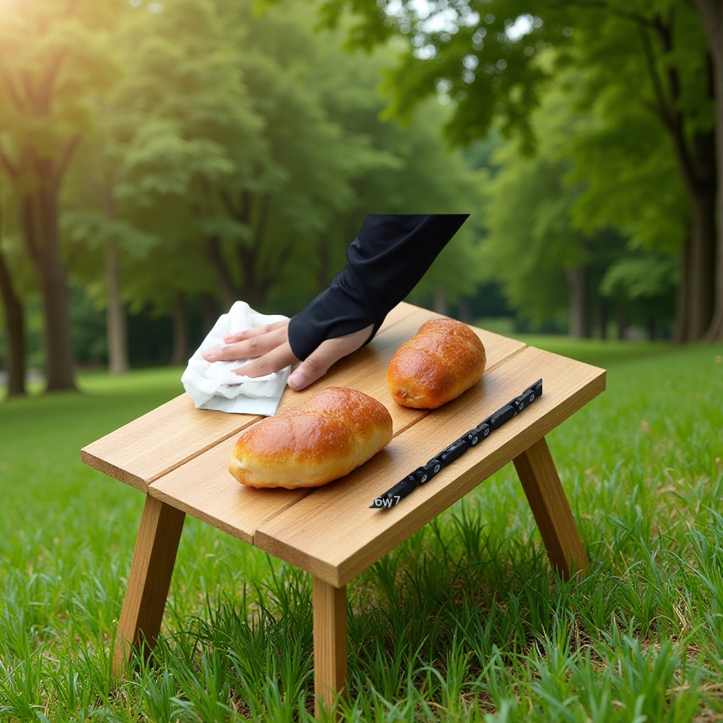 Outdoor adjustable height-adjustable table, portable egg roll table for setting up stalls and camping, outdoor car travel, picnic and barbecue table, leisure outdoor folding table and chair Application Scenario