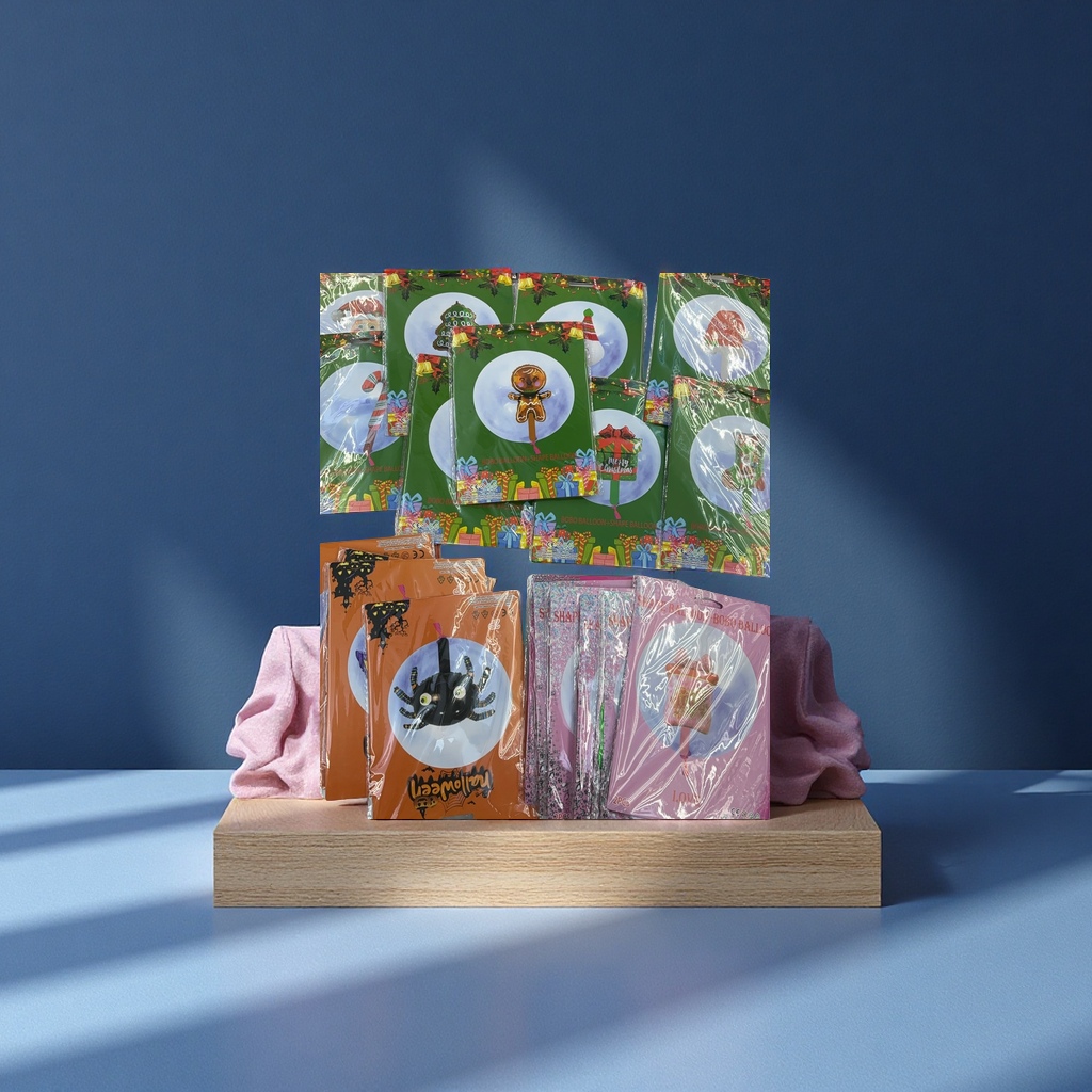 圣诞节铝膜气球装饰派对气氛节日布置气球装饰用品礼物赠品