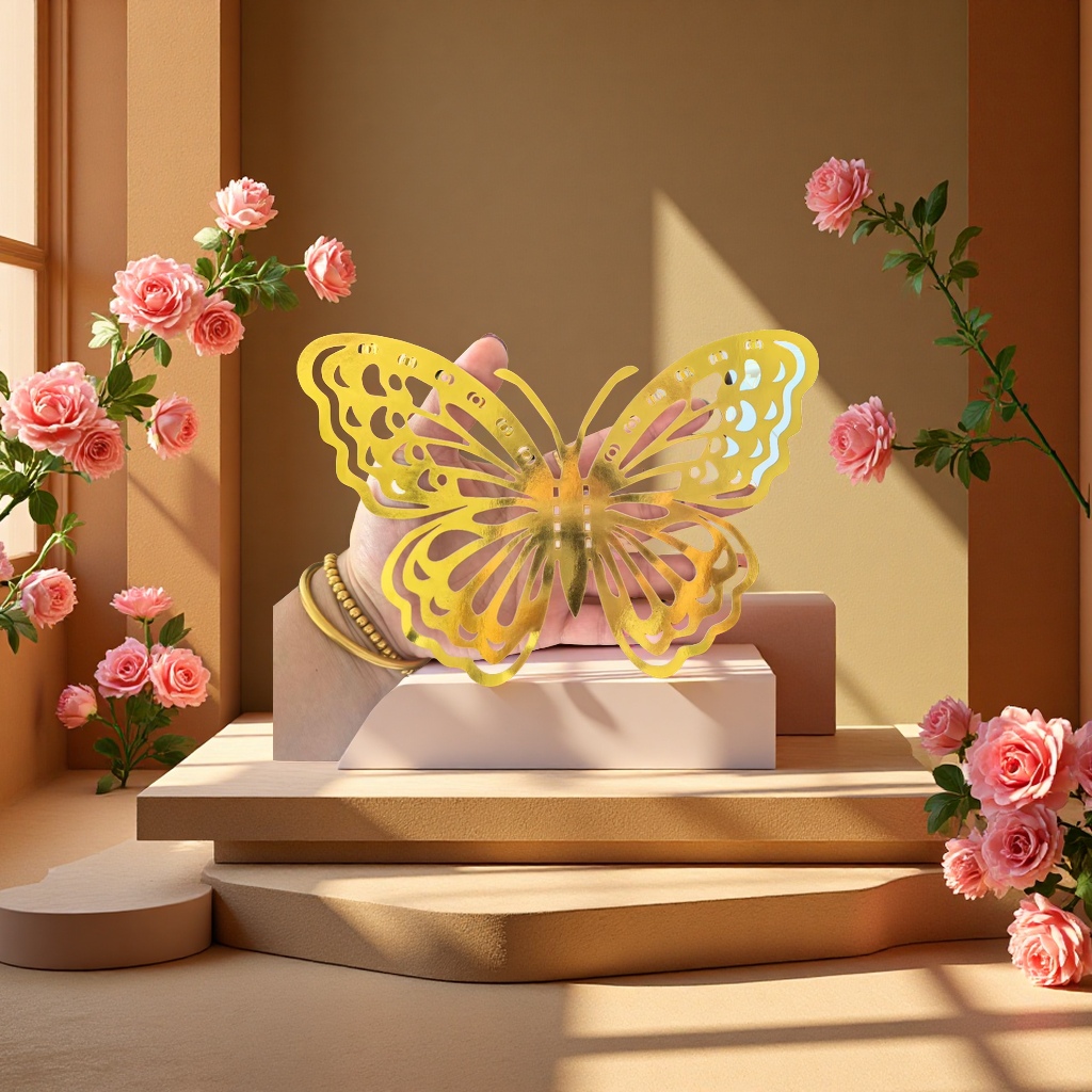 蝴蝶墙面装饰品派对装饰品创意手工贴纸布置房间装饰用品