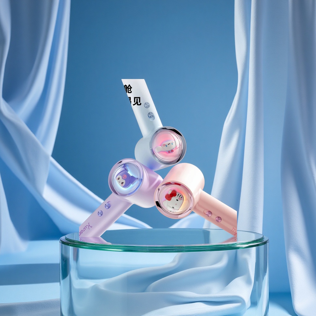 Sanrio's New Household High-Speed Hair Dryer, A High-End Negative Ion Hair Care Non-Damaging Power Generation Hair Dryer, Is Portable details Picture