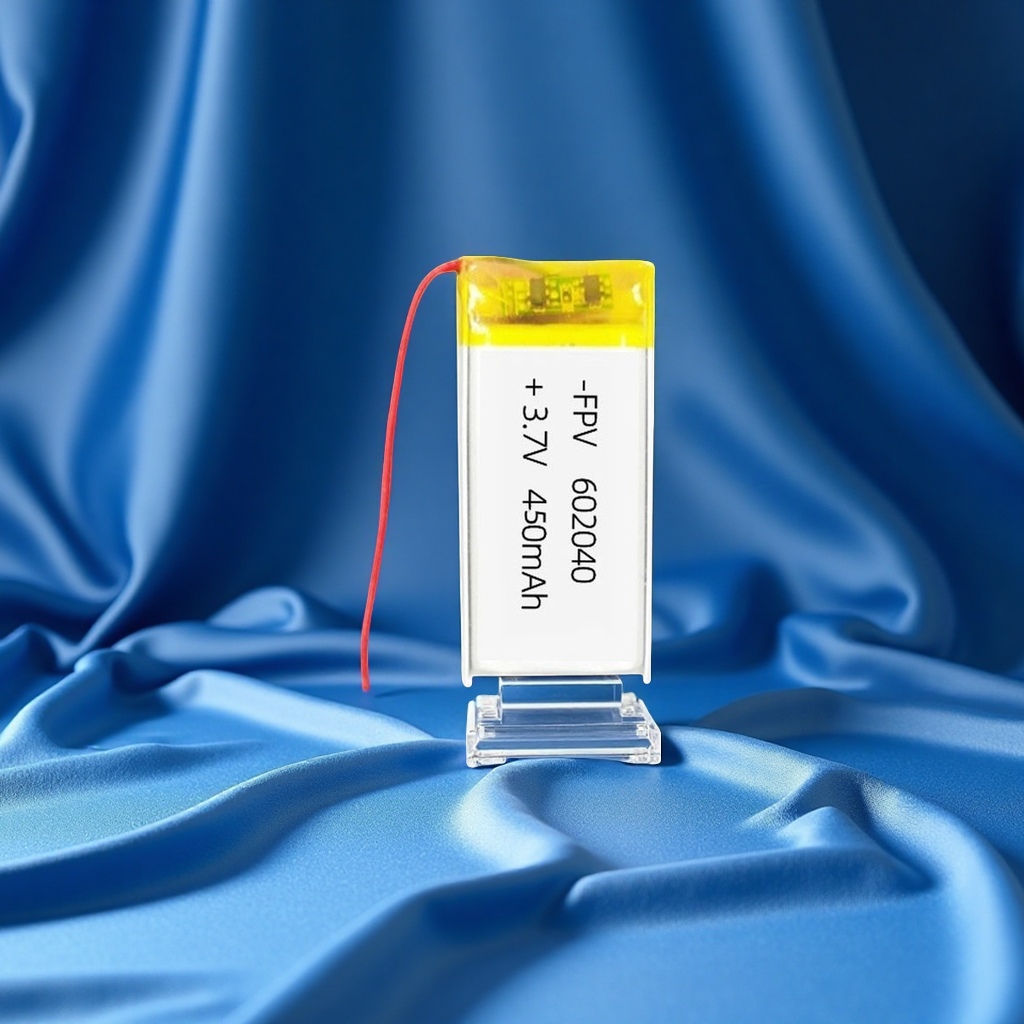 Korean KC-certified 602040 high-capacity lithium battery head-mounted beauty device tracker, 450mAh lithium battery for electrical and electronic use