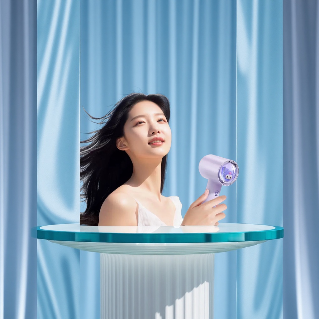Sanrio's New Household High-Speed Hair Dryer, A High-End Negative Ion Hair Care Non-Damaging Power Generation Hair Dryer, Is Portable Specification drawing