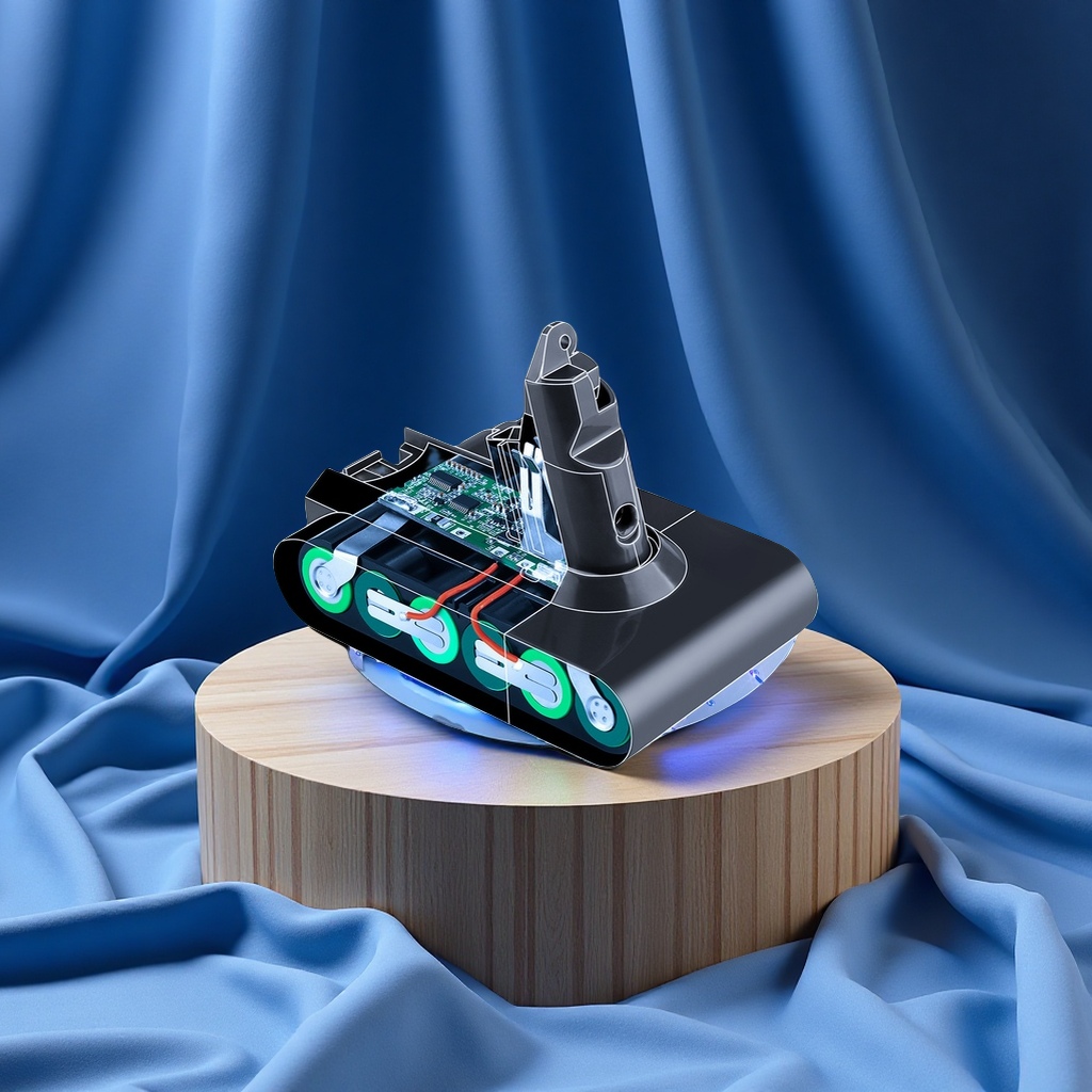 Dyson handheld vacuum cleaner with a 6000mAh battery, compatible with V6, V7, V8, and V10. Battery replacement is a cross-border exclusive supply for electrical accessories and electrical products Specification image