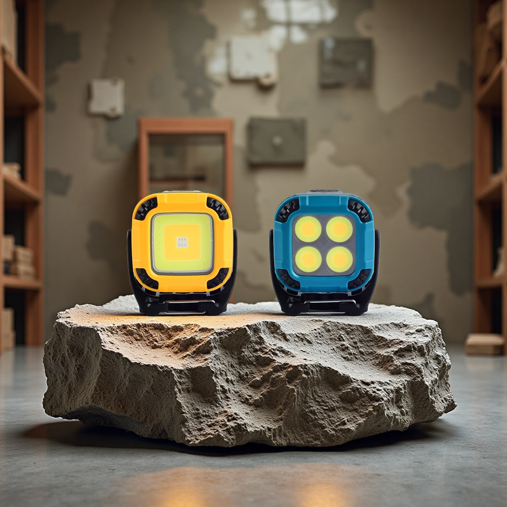 跨境全场景多档调节旋转灯头强磁吸附户外露营检修LED移动工作灯照明灯具