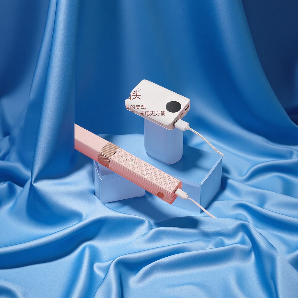 Cross-Border Radio Clamps, Usb Charging, Straightening Hair, Curling Irons, Dual-Purpose Straightening Clips, Bangs, Hair Clamping Wonder, Plastic Plates, Rolled Rubber And Plastic Materials Application Scenario