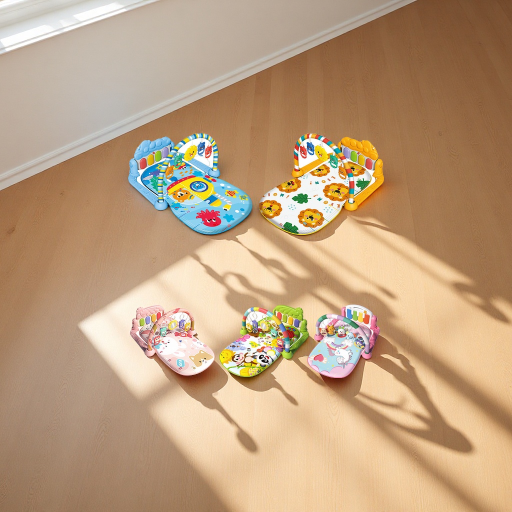 跨境热销婴儿健身架玩具新生儿0到12个月音乐脚踏钢琴游戏垫宝宝婴儿玩具