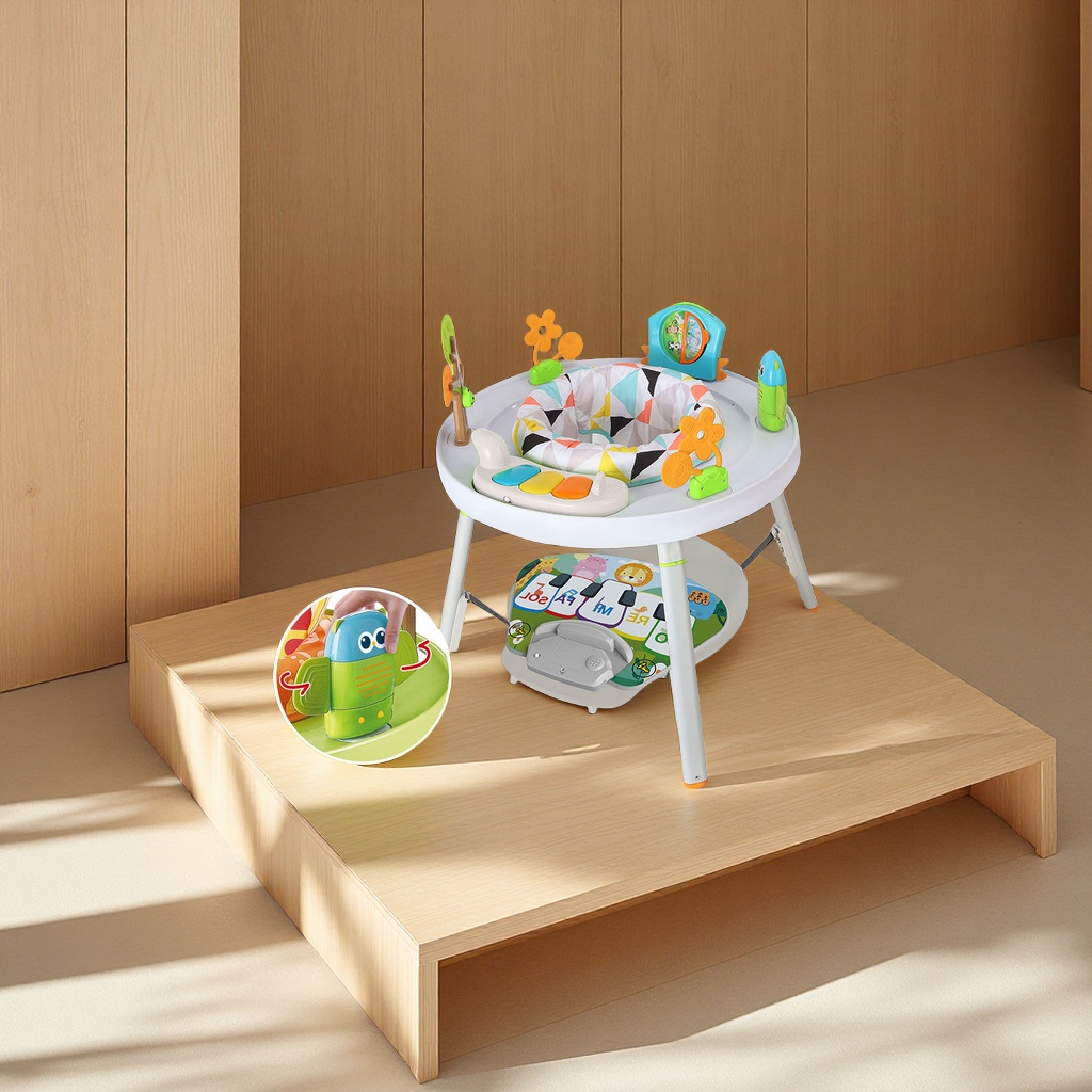 Cross-border three-in-one baby bouncy chair, fitness frame, multi-functional baby walker, jumping chair, toy, sports and leisure