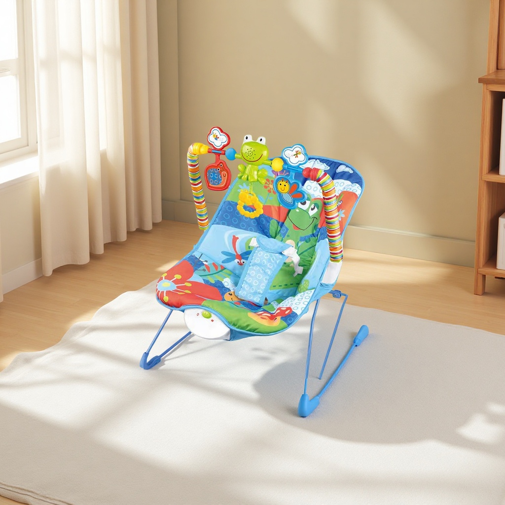 Factory direct sales of multi-functional electric rocking chairs for babies, music vibration lullabies, soothing cribs, Amazon's best-selling baby products, strollers, cribs, shoulder straps, and seats Item Picture