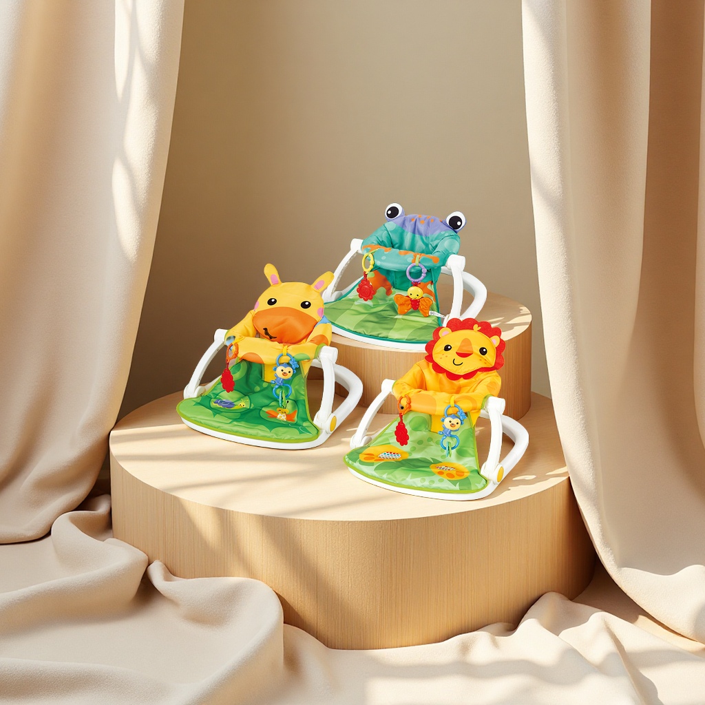 Cross-border best-selling baby folding seats, 0-1-year-old baby soothing music jumping fitness frames, portable mother and baby products, strollers, cribs, backrest seats