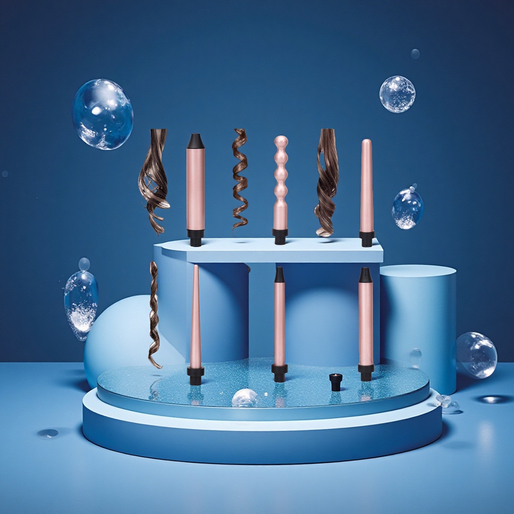 Cross-Border Multi-Functional Six-In-One Large Curling Iron, Negative Ions Do Not Harm Hair, Hair Curling Wonder, Factory Hair Straightener, Personal Care Appliance details Picture