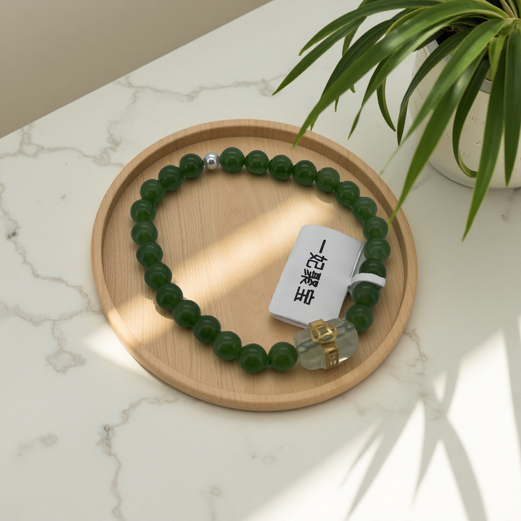手串天然玉石女款和田玉碧玉手串珠宝