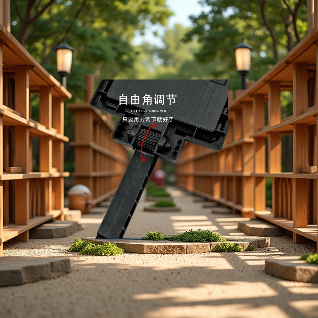 Integrated sensor courtyard lamp, night market outdoor lighting lamp, solar double-row small street lamp, new type of lighting equipment for new rural areas Item Picture