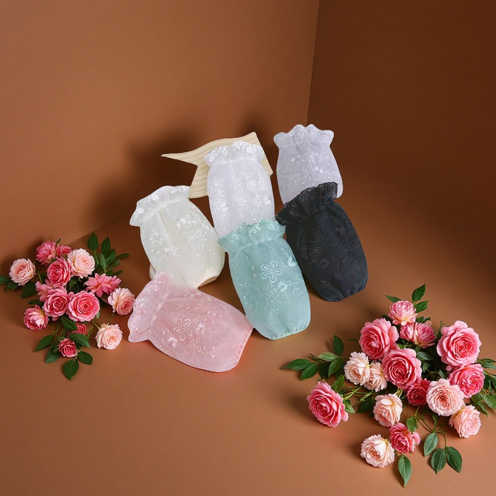 源头厂家生产蕾丝双层袖套，做工精细，花型多样，欢迎选购
产品图