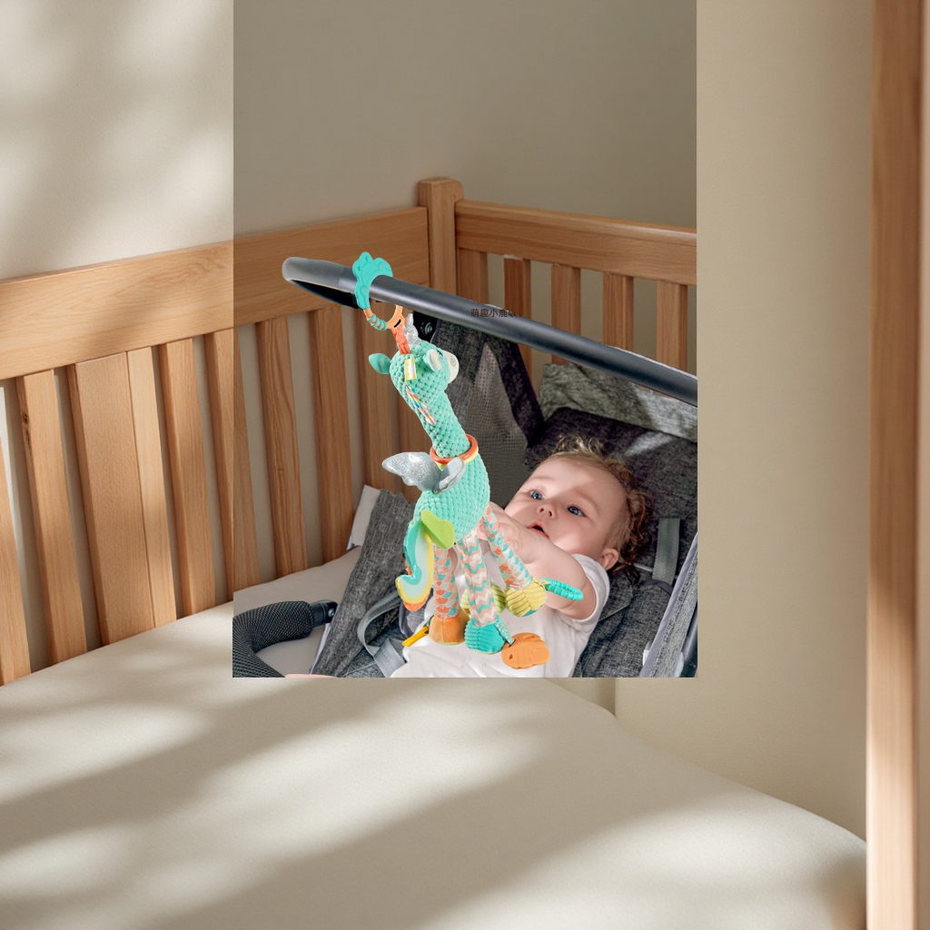 Sozzy Unicorn Fleece Soothing Toy Baby lathe pendant, 0-1 year old baby fabric doll pendant, children's toy Specification image