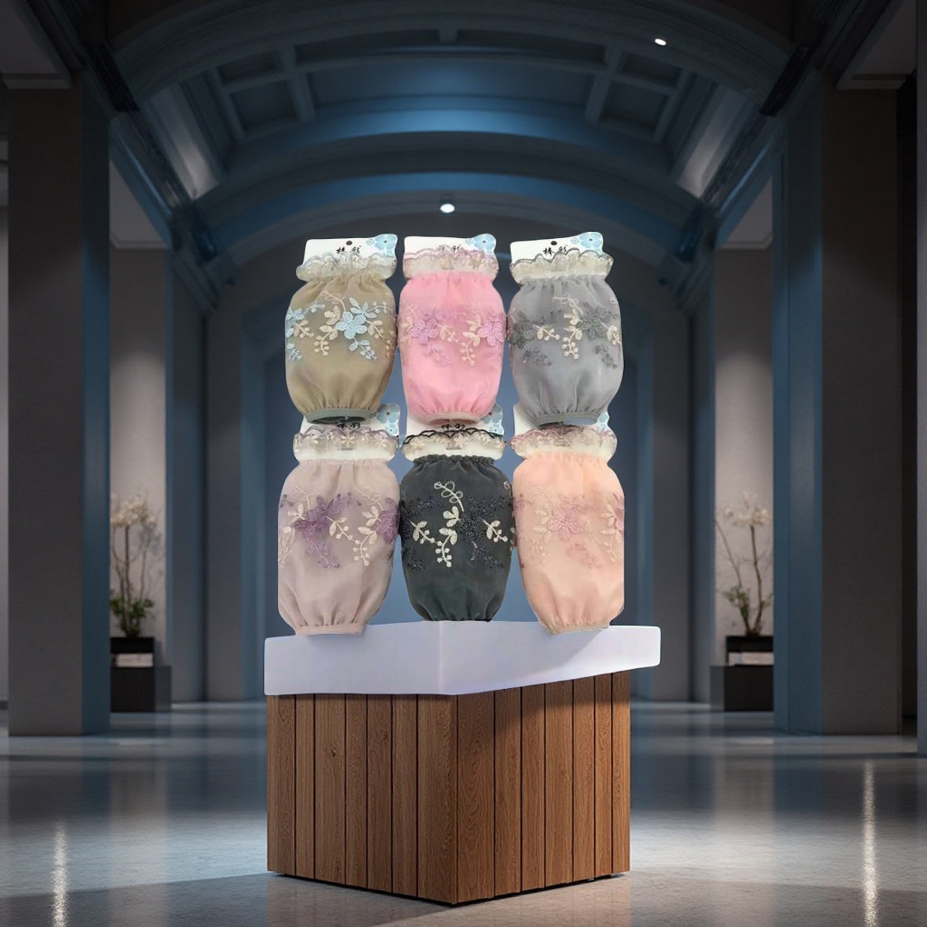 厂家直销，双层蕾丝袖套，做工精细，花型多样，欢迎客户选购产品图