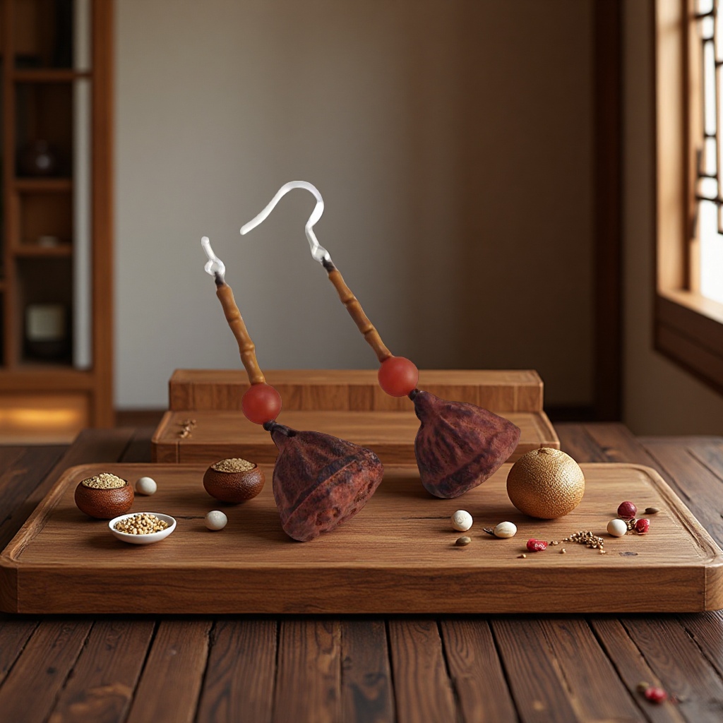 DIY handcrafted beads made of sandalwood lotus pods, olives and bamboo joints Application Scenario