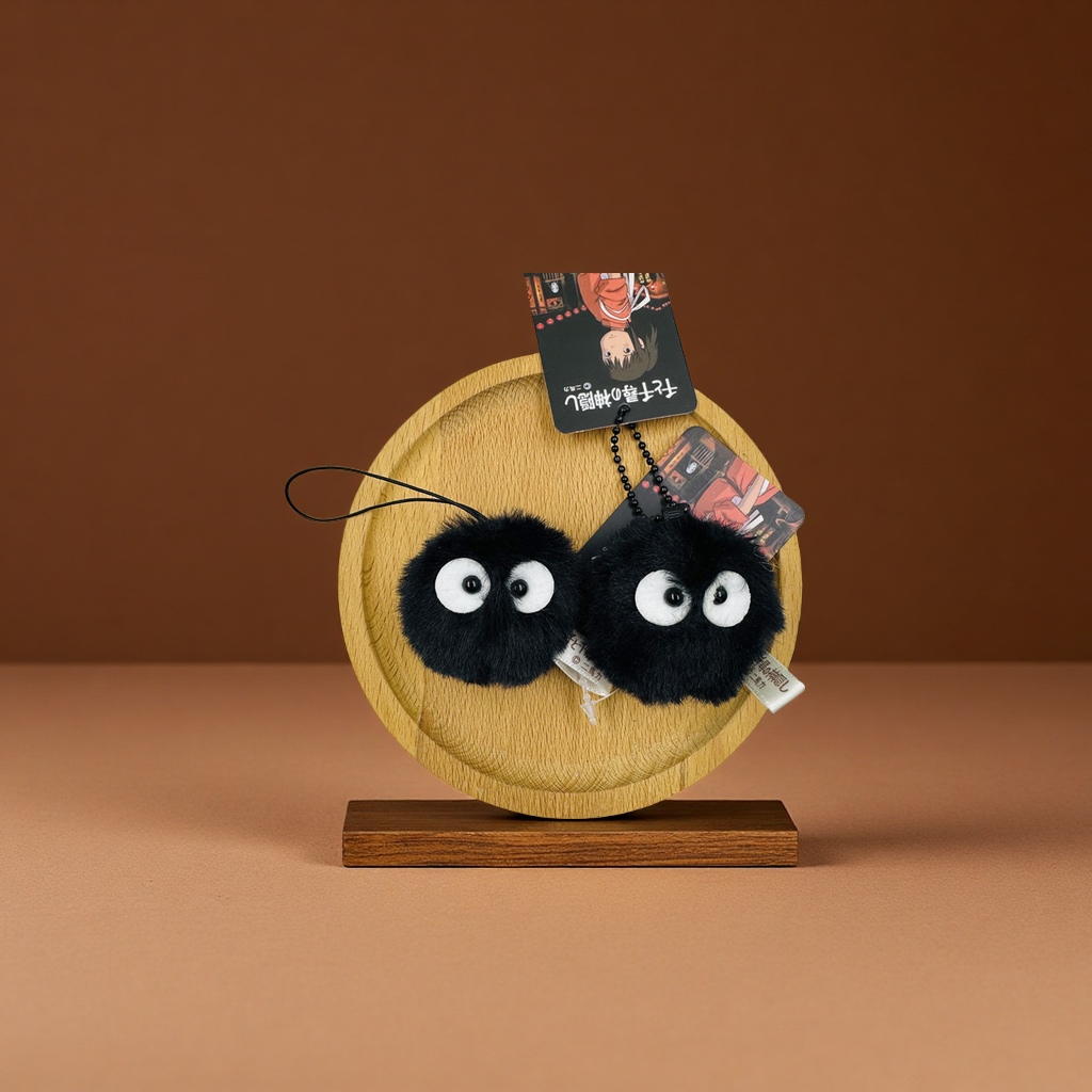 宫崎骏龙猫千与千寻毛绒挂件灰尘精灵公仔玩具布艺可爱摆件礼物