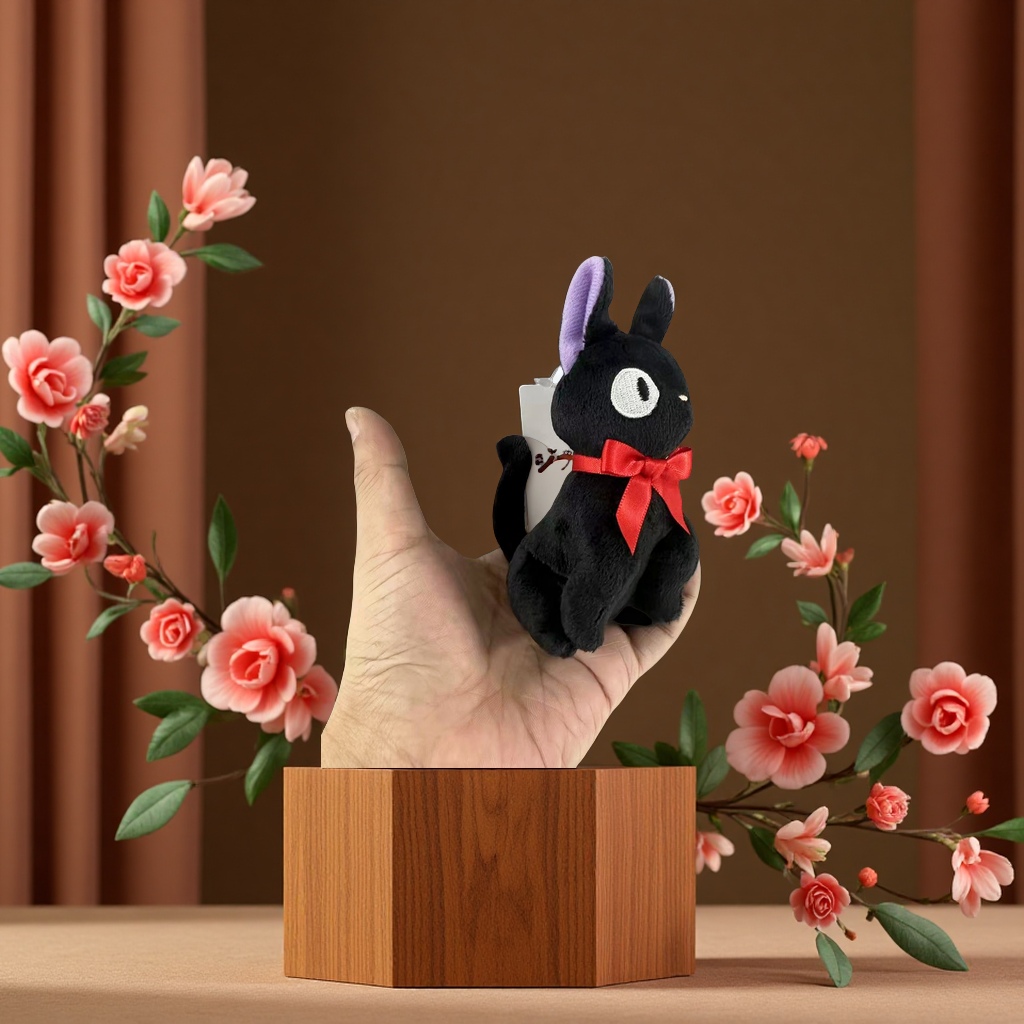 出口原单魔女宅急便黑猫琪琪吉吉卡通毛绒玩偶挂件公仔玩具礼品