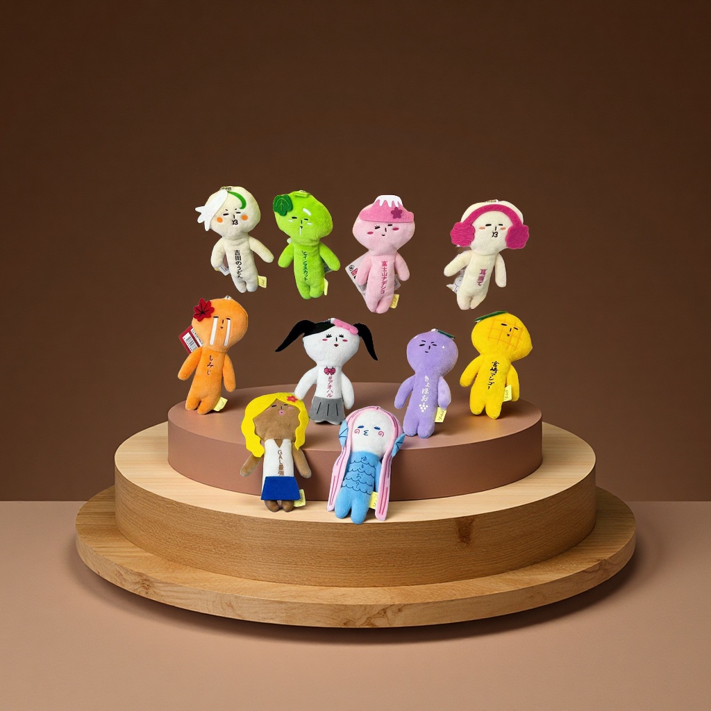 yukio丑萌星座水果富士山限定丑娃娃毛绒公仔挂件包包饰品玩偶布艺玩具ins潮款