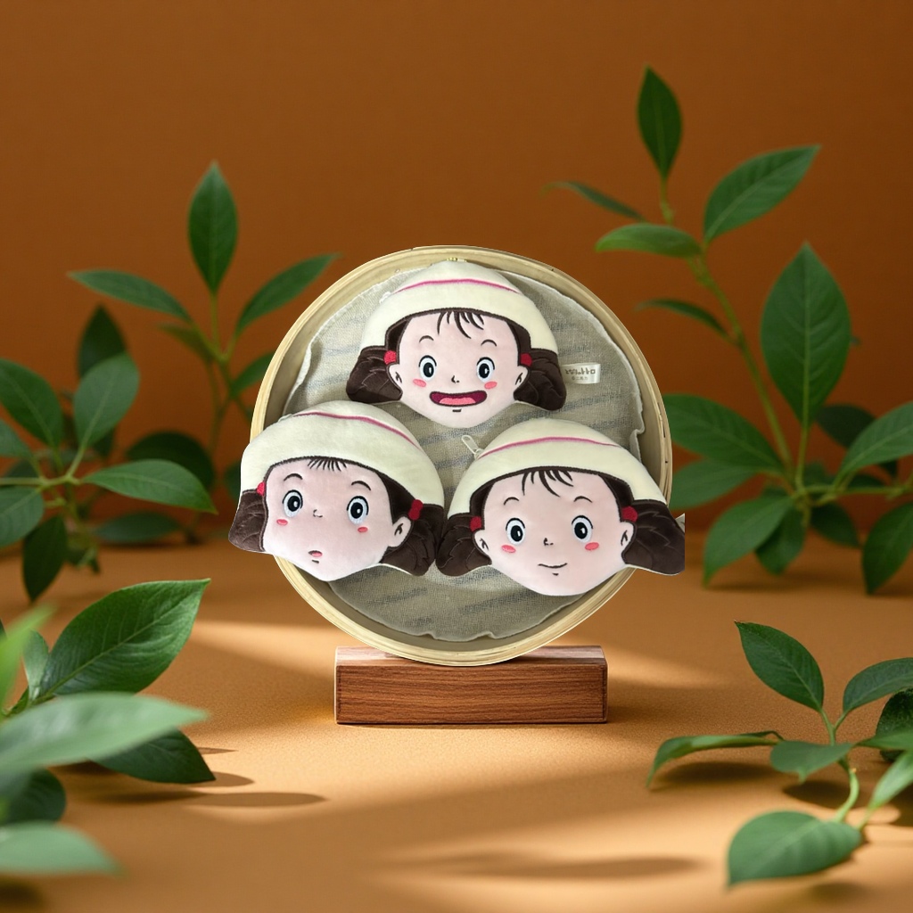 宫崎骏龙猫日系元气女孩小梅可爱毛绒零钱包卡包硬币包娃娃玩具配件