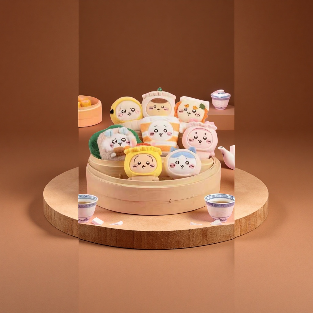 新款香港茶饮Chiikawa吉伊卡哇小八乌萨奇毛绒公仔玩偶挂件蛋糕装饰配件