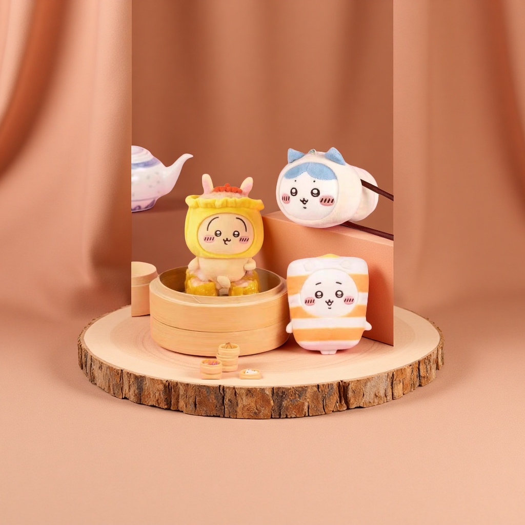 新款香港茶饮Chiikawa吉伊卡哇小八乌萨奇毛绒公仔玩偶挂件蛋糕装饰配件产品图