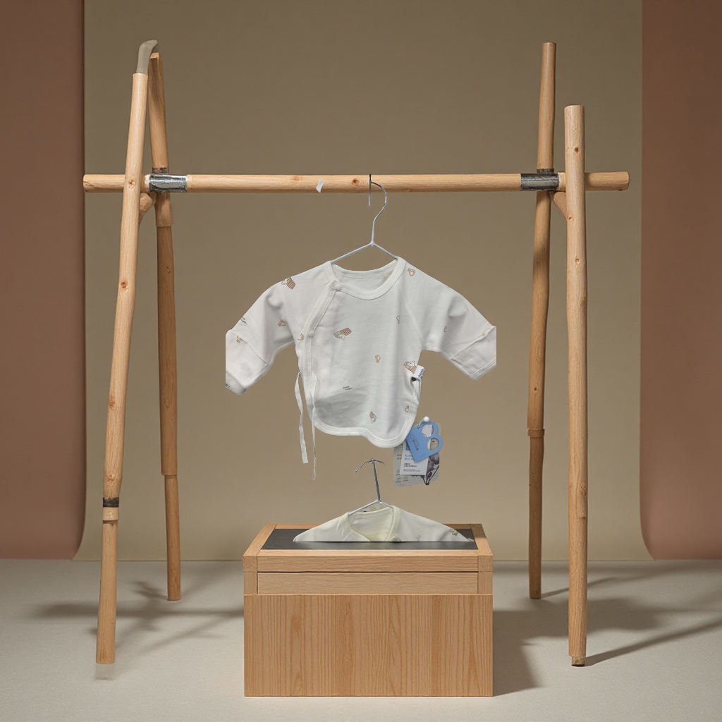 婴儿装单层印花半背带连体衣宝宝夏季新生儿纯棉可爱款