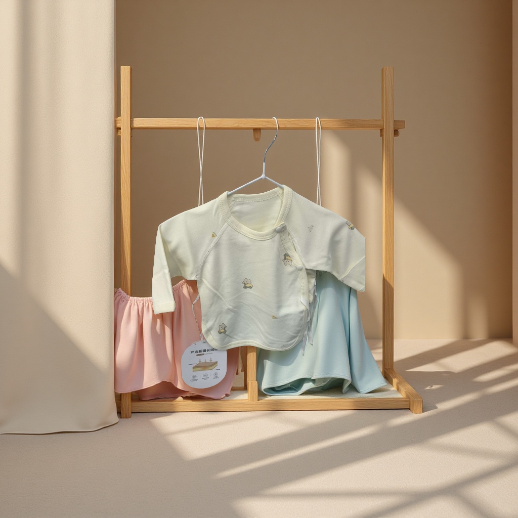 婴儿装内衣单层半背上衣柔软舒适宝宝纯棉春秋款宝宝内穿新生儿衣服