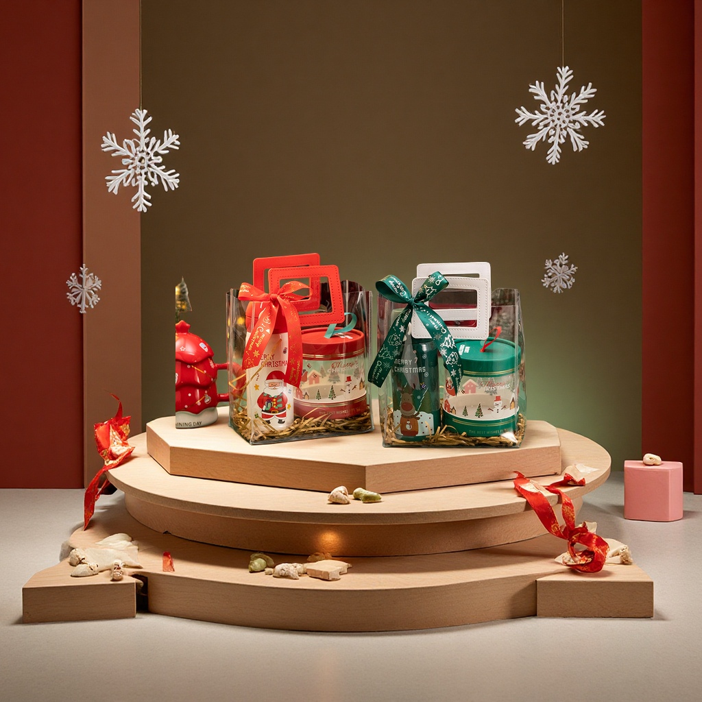 Creative apple box, Christmas children's kindergarten souvenirs, tote bags, New Year small gifts wholesale, office culture, Christmas decoration details Picture