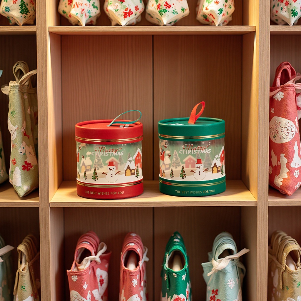 Children's kindergarten souvenir handbags, creative New Year and Christmas apple boxes, small gifts wholesale, festival gift boxes, office cultural festival supplies Specification image