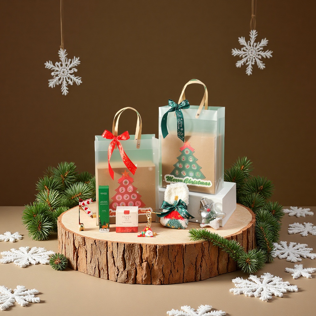 Kraft paper gift box, Christmas Eve gift bag, festival set, business souvenir, event casual gift packaging, daily gift packaging Specification image