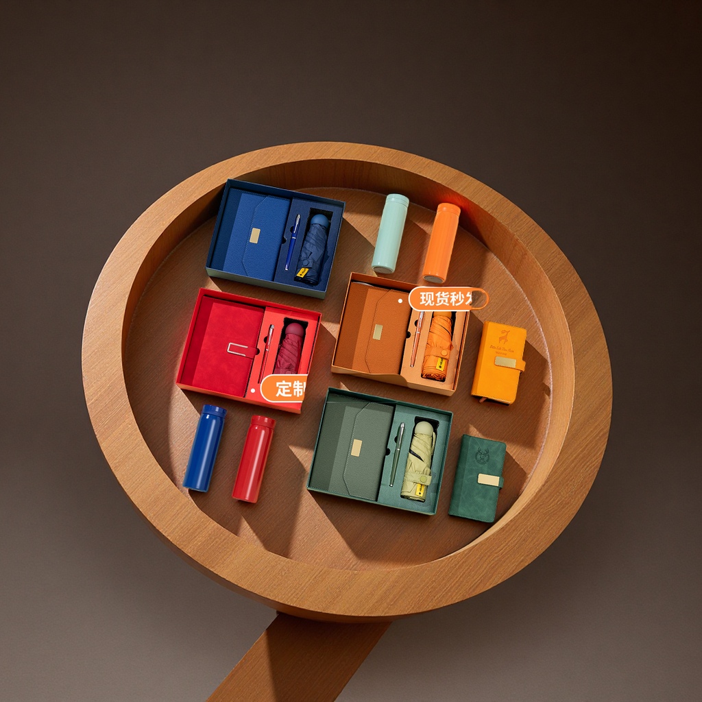 Corporate year-end party gift sets with logo printing, office notebooks, business souvenirs, school souvenirs, cultural festival supplies details Picture